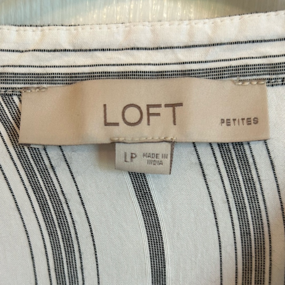 Loft Petite Large Striped Top - Picture 3 of 6